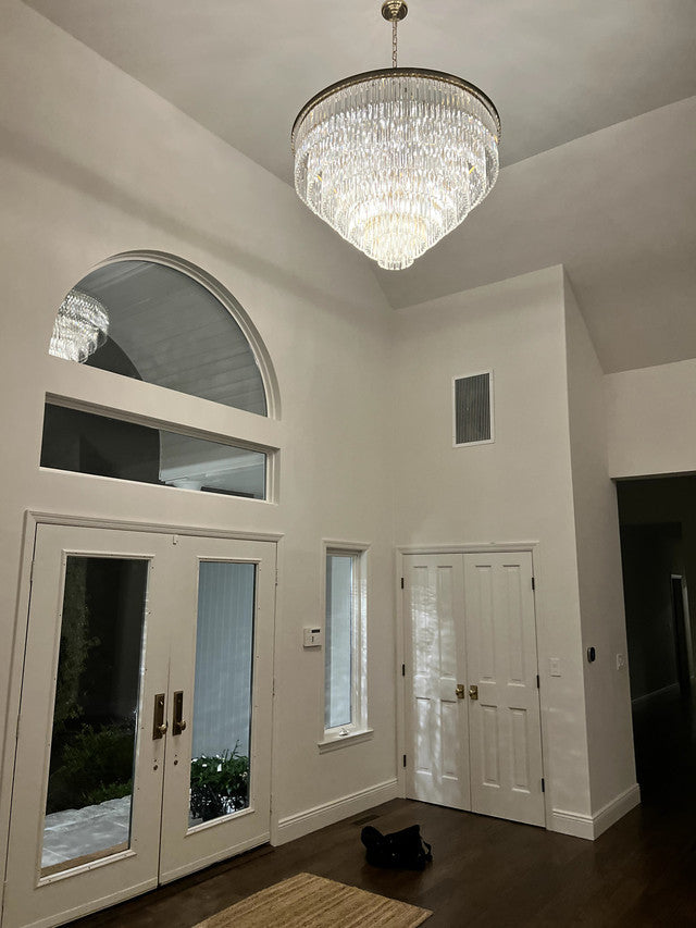 Tedem Series K9 Crystal Round / Linear Chandelier