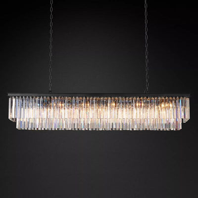 1920s Odem Rectangular Chandelier 72" - thebelacan