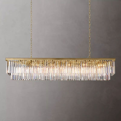 1920s Odem Rectangular Chandelier 72" - thebelacan