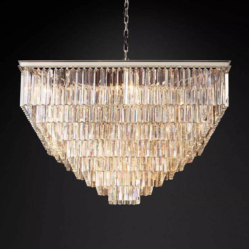 1920s Odem Square Chandelier 47" - thebelacan