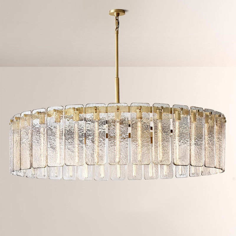 Camelot Glass Round Chandelier 60"D