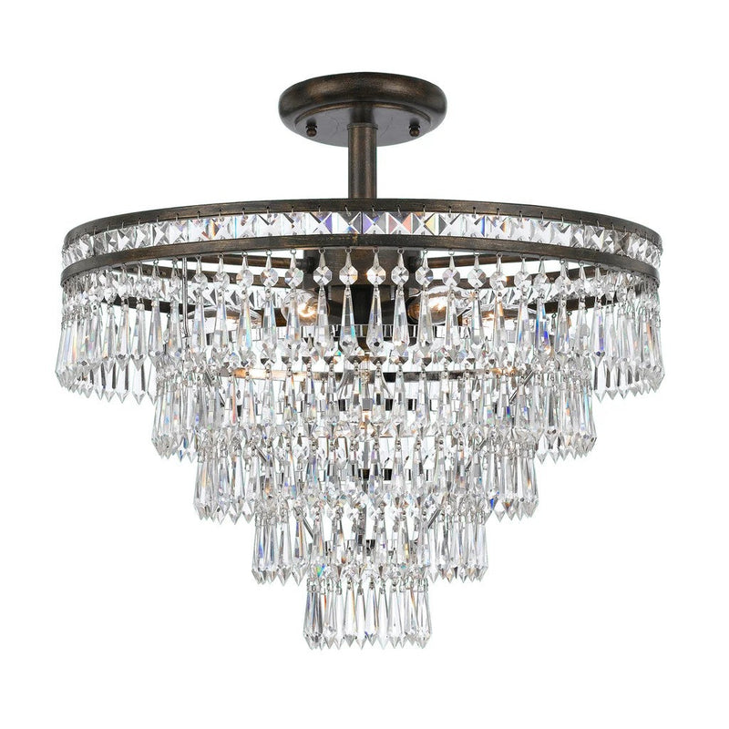 Mercer 7 Lights Semi Flush Mount Ceiling Light