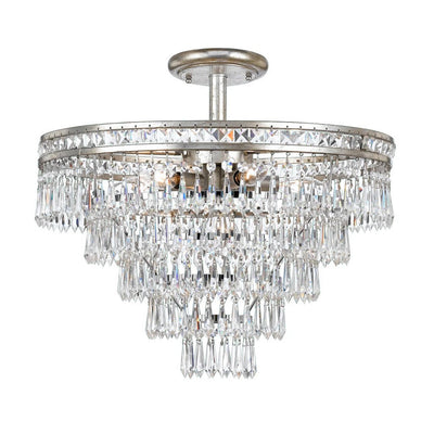 Mercer 7 Lights Semi Flush Mount Ceiling Light