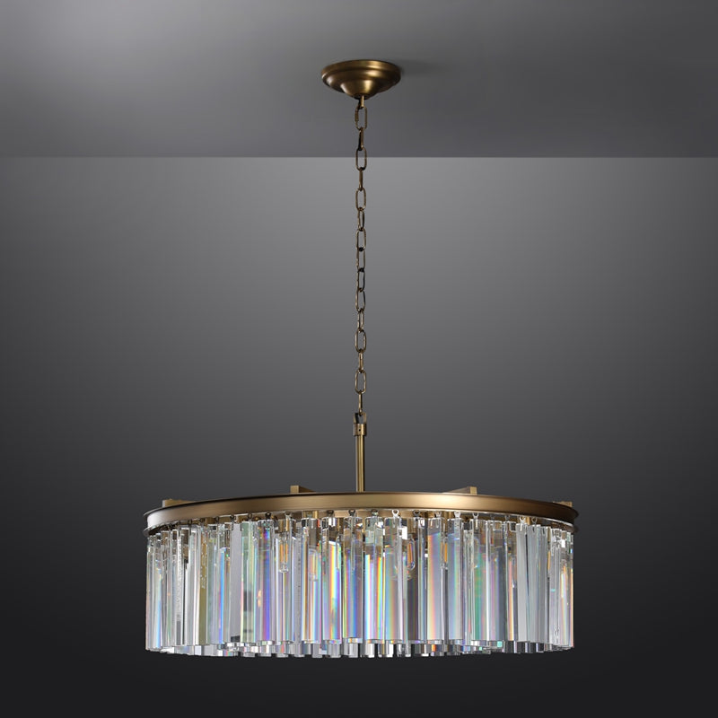 Tedem Series K9 Crystal Round / Linear Chandelier