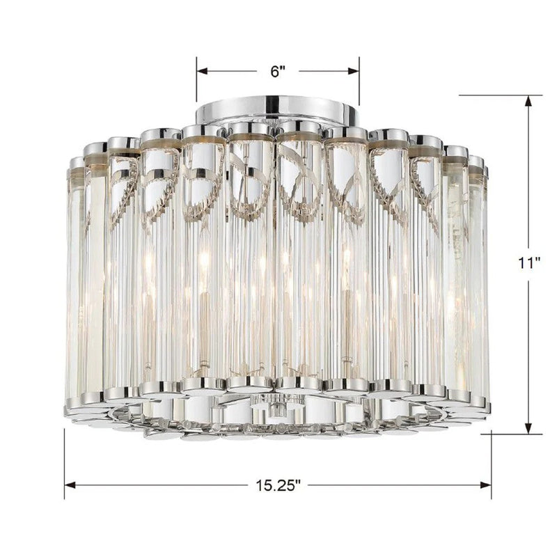 Elliot 4 Lights Flush Mount Ceiling Light