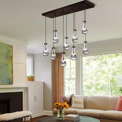 Raindrop Rectangle Chandelier