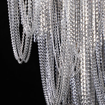 Liz Luxury Hardware Aluminum Chain Tassel Table Lamp