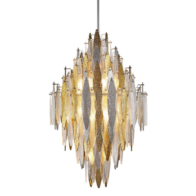 Ailin Empire Tiered Oval Glass Chandelier