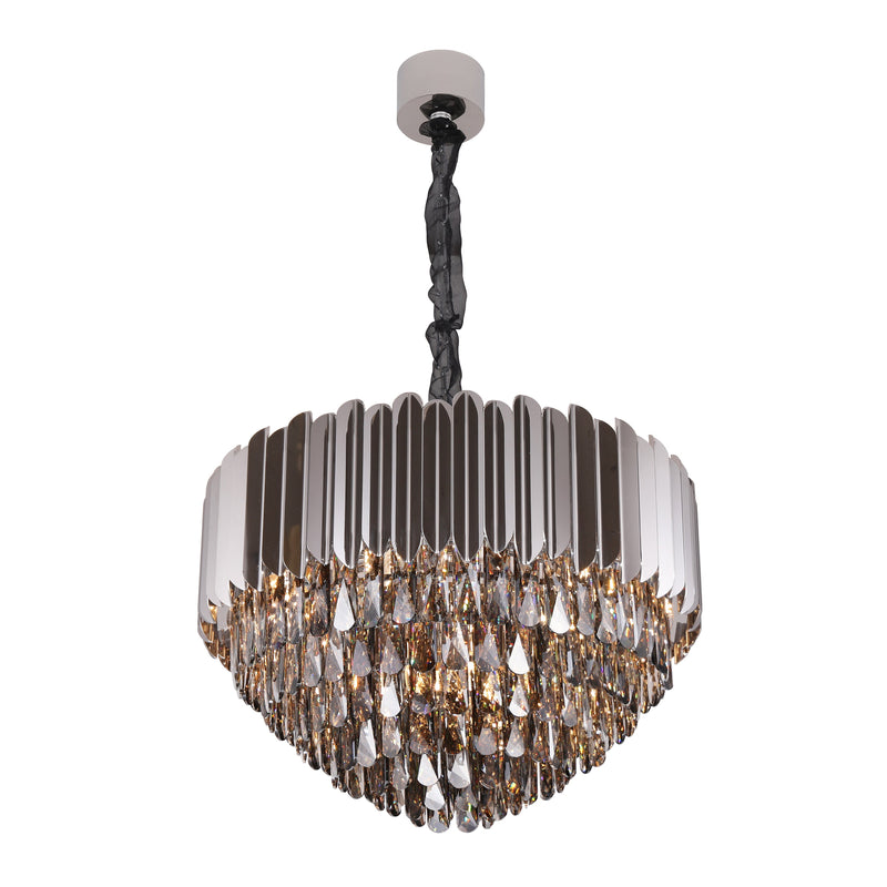 Aidan Tiered Round Crystal Chandelier