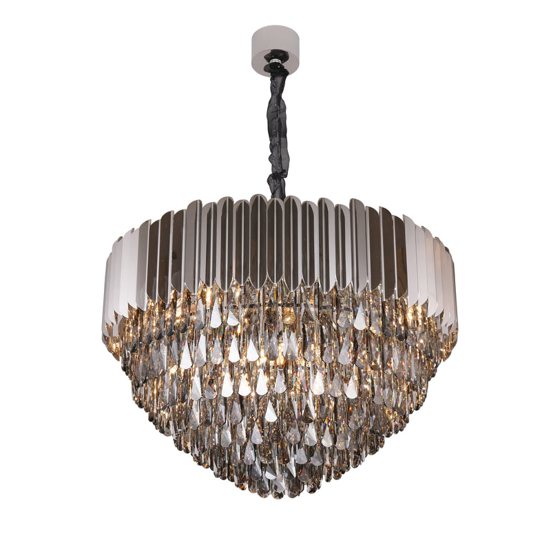 Aidan Tiered Round Crystal Chandelier