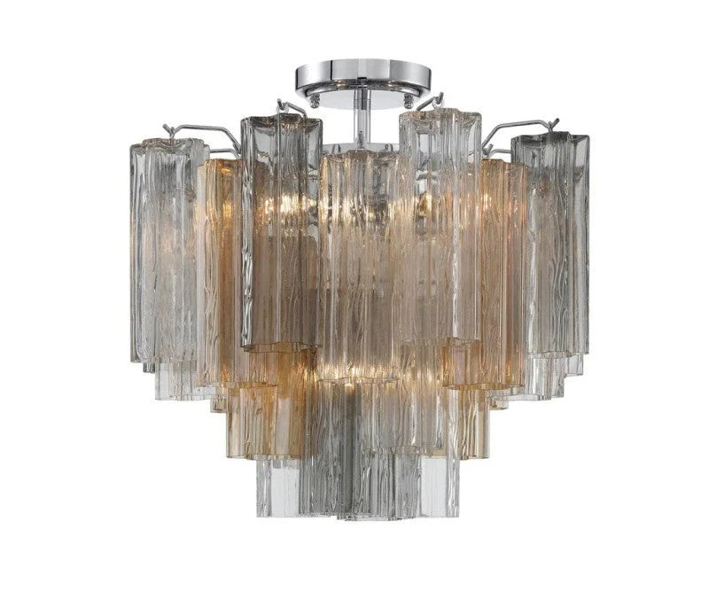 Adonis 4 Lights Semi Flush Mount