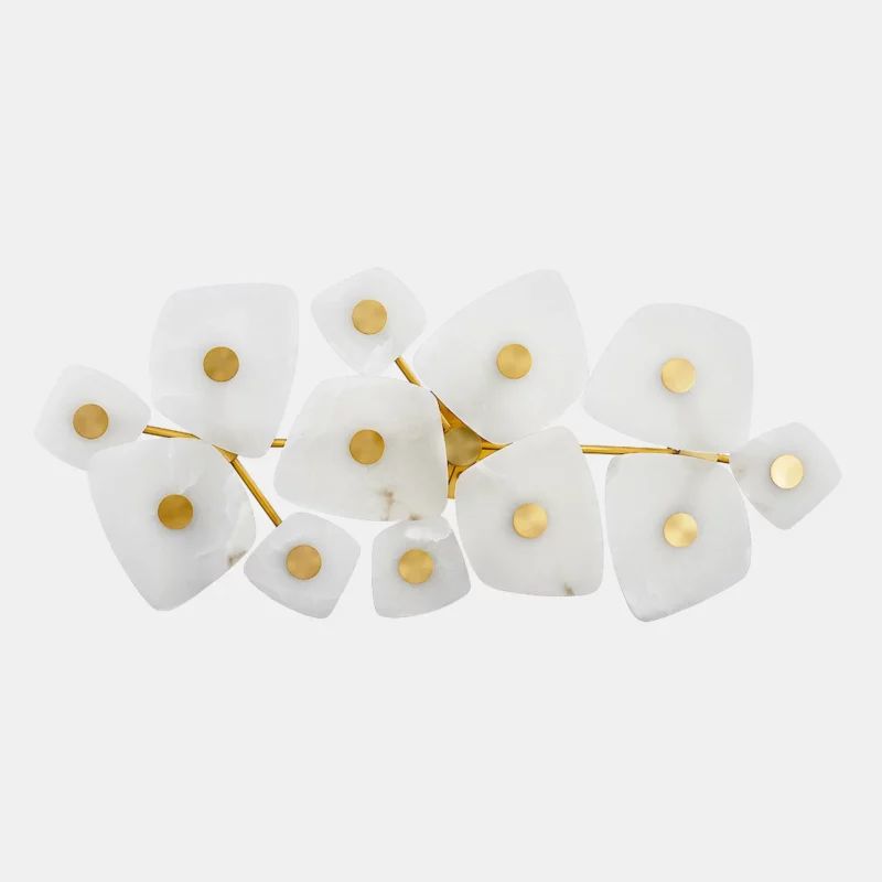 Alabaster  12 Lights Surface Ceiling Light