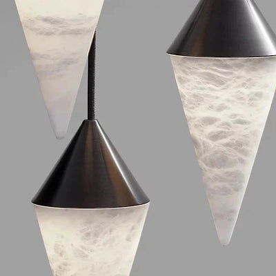  Alabaster Cone Pendant Light