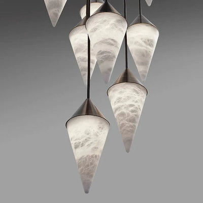  Alabaster Cone Pendant Light