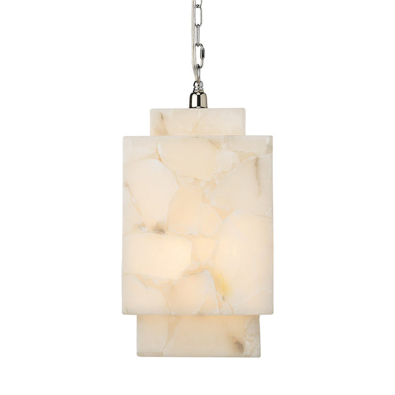 Alabaster Cube Pendant Lamp