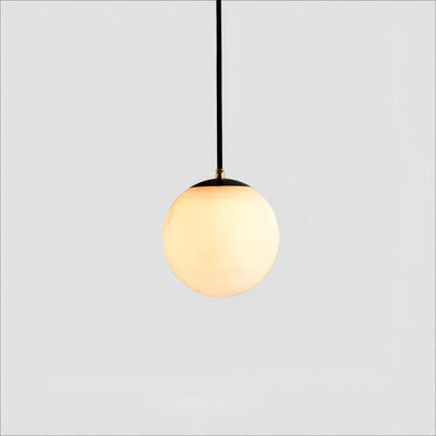 Alabaster Modern Round Ball Pendant Chandelier