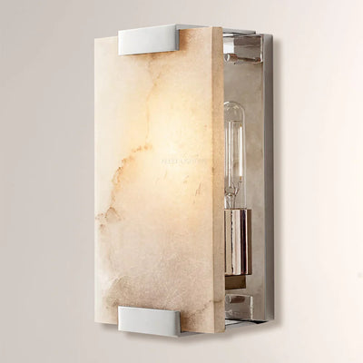 Hand-Carved Alabaster Sconce