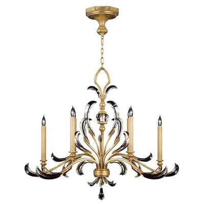 Alice Candle  Oblong Chandelier 44"