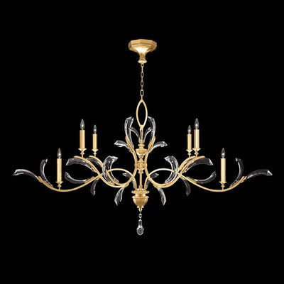 Alice Candle Oblong Chandelier 74"