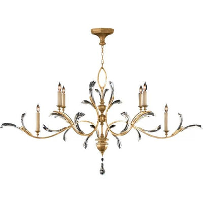 Alice Candle Oblong Chandelier 74"