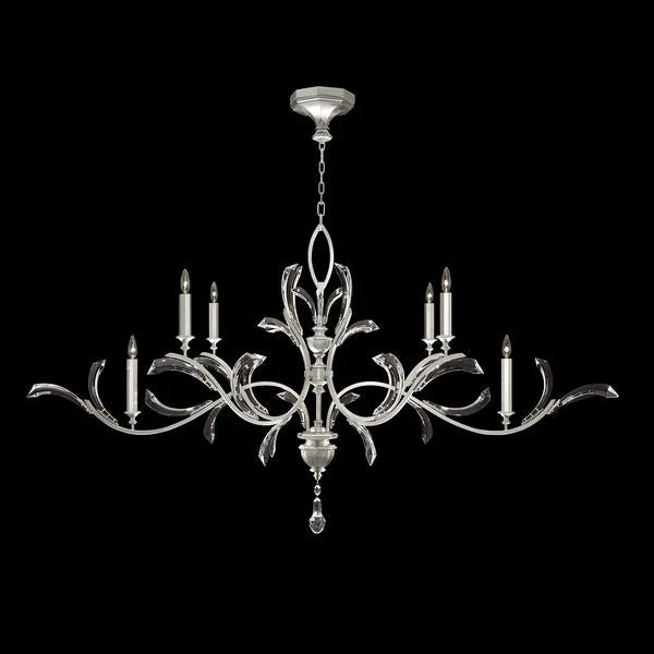 Alice Candle Oblong Chandelier 74"