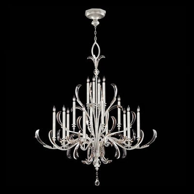 Alice Candle Round 3-Tier Chandelier 58"