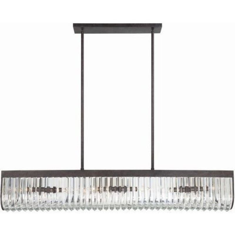 Alister 6 Lights Rectangular Chandelier 50"