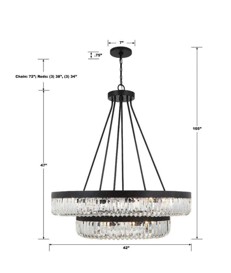 Alister 26 Lights 2-Tier Chandelier