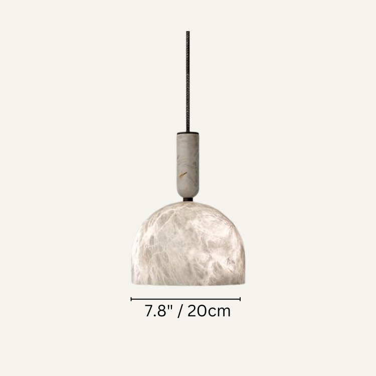 Alabaster Altus Hemisphere Pendant Light