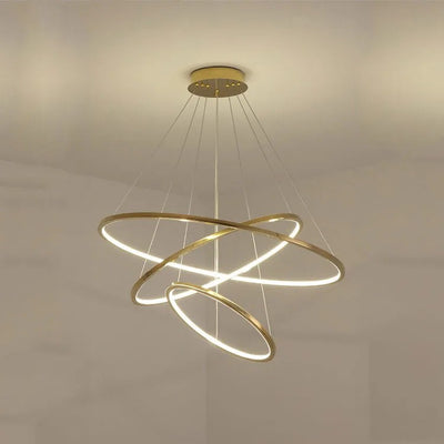 Amira Staircase  Multi Rings Chandelier