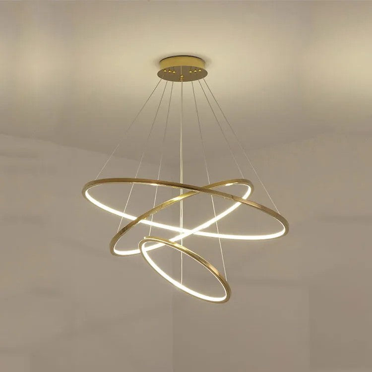 Amira Staircase  Multi Rings Chandelier