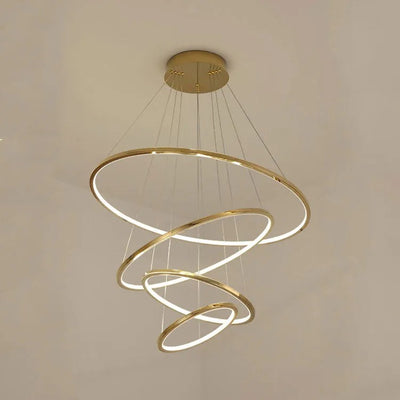 Amira Staircase  Multi Rings Chandelier