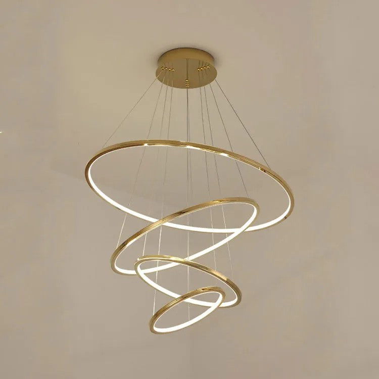 Amira Staircase  Multi Rings Chandelier