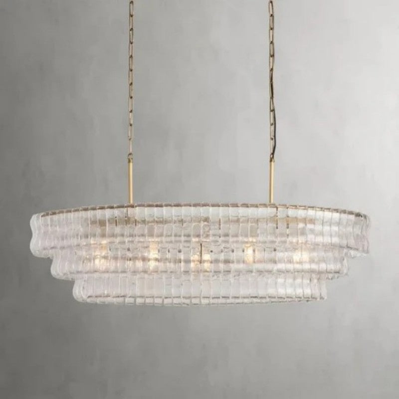 Amori Glass Oval Chandelier