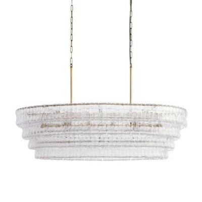 Amori Glass Oval Chandelier