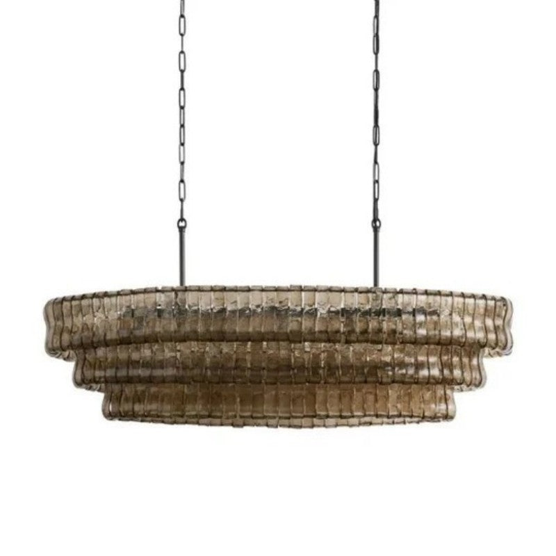 Amori Glass Oval Chandelier