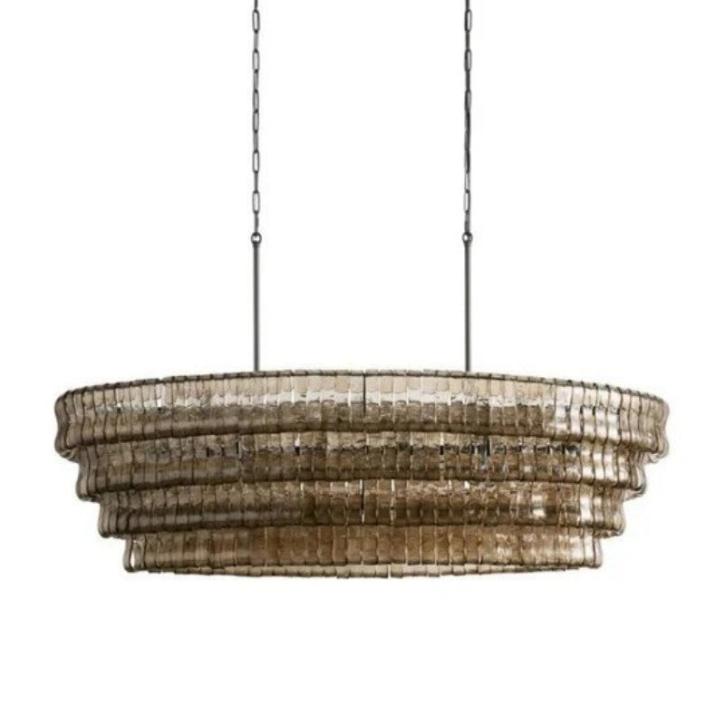 Amori Glass Oval Chandelier