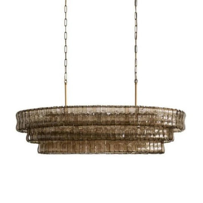 Amori Glass Oval Chandelier