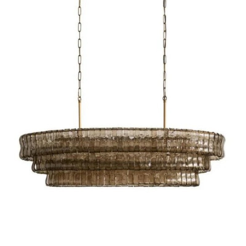 Amori Glass Oval Chandelier