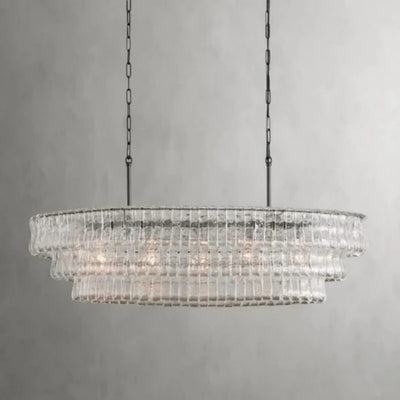 Amori Glass Oval Chandelier