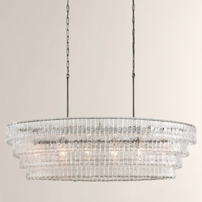 Amori Glass Oval Chandelier