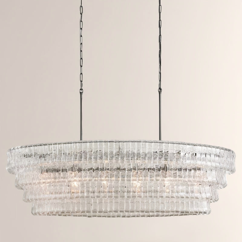 Amori Glass Oval Chandelier