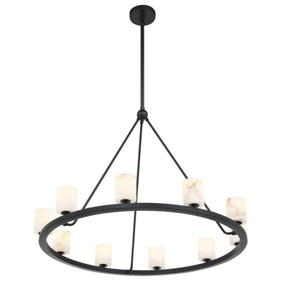 Aragon 10 Light Chandelier Alabaster