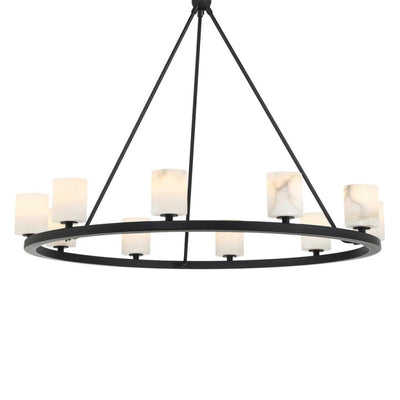 Aragon 10 Light Chandelier Alabaster