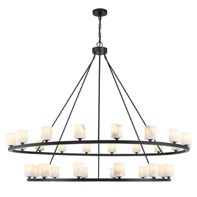 Aragon 30 Light Chandelier Alabaster