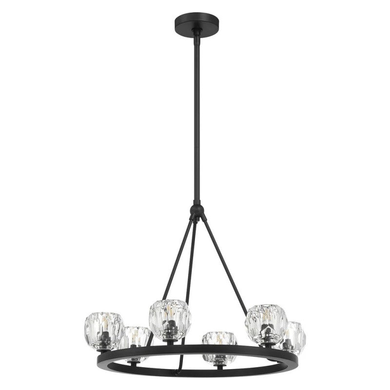 Aragon 6 Light Chandelier Glass