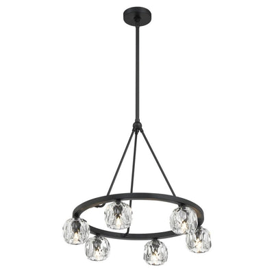 Aragon 6 Light Chandelier Glass