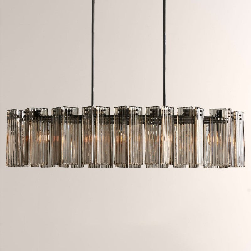 Art Glass Dearie Oval Chandelier