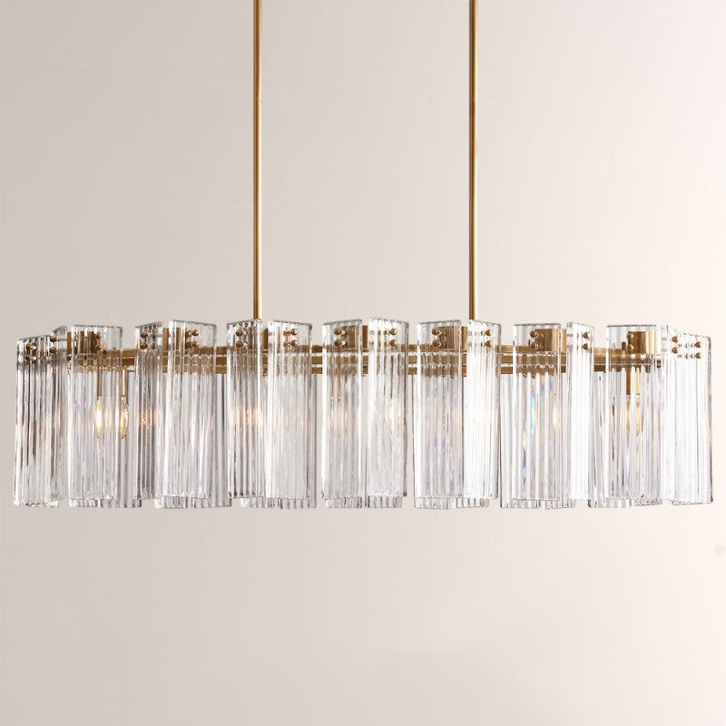 Art Glass Dearie Oval Chandelier