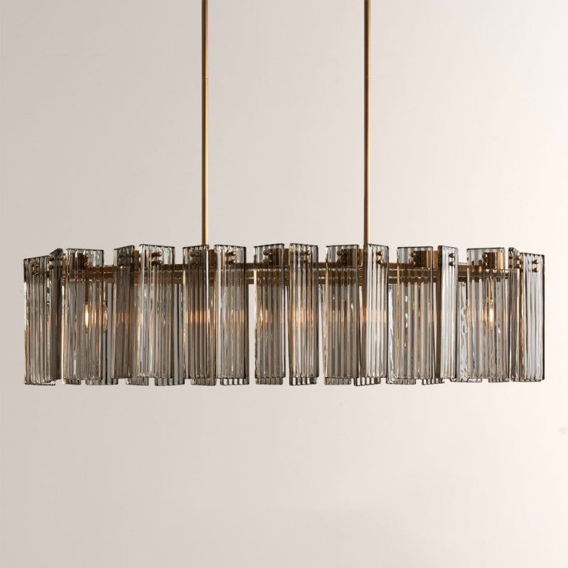 Art Glass Dearie Oval Chandelier
